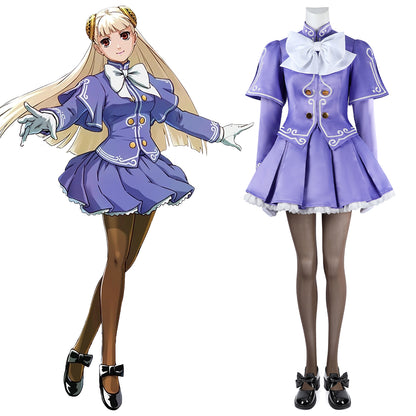 SF 6 Ingrid Purple Dress Cosplay Costume