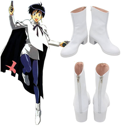 Akatsuki Deidara aus Naruto Halloween Weiße Schuhe Cosplay Stiefel