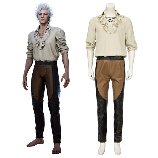Baldur's Gate III Astarion Camp Outfit Cosplay Costume