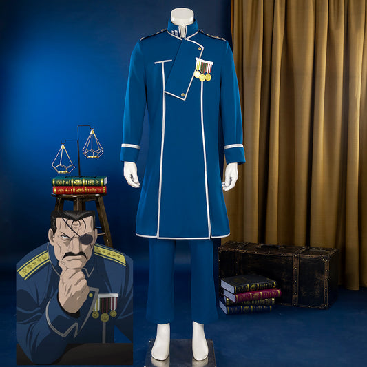 Fullmetal Alchemist King Bradley Cosplay Costume