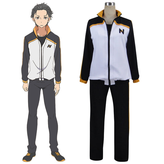 Re: Life In A Different World From Zero Subaru Natsuki Cosplay Costume