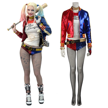 Task Force X Suicide Squad  Joker Woman Harleen Quizzell Cosplay Costume  