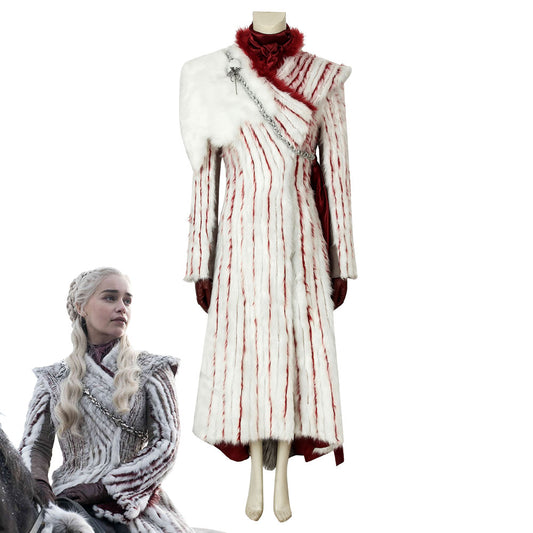 Game of Thrones Season8  Daenerys Targaryen (Mother of Dragons) Cosplay Costume