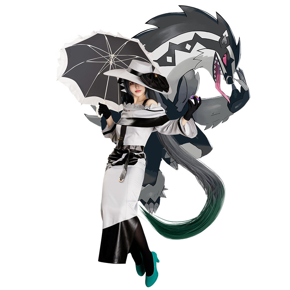 Pokemon feat. Hatsune Miku Project VOLTAGE Dark Type Cosplay Costume