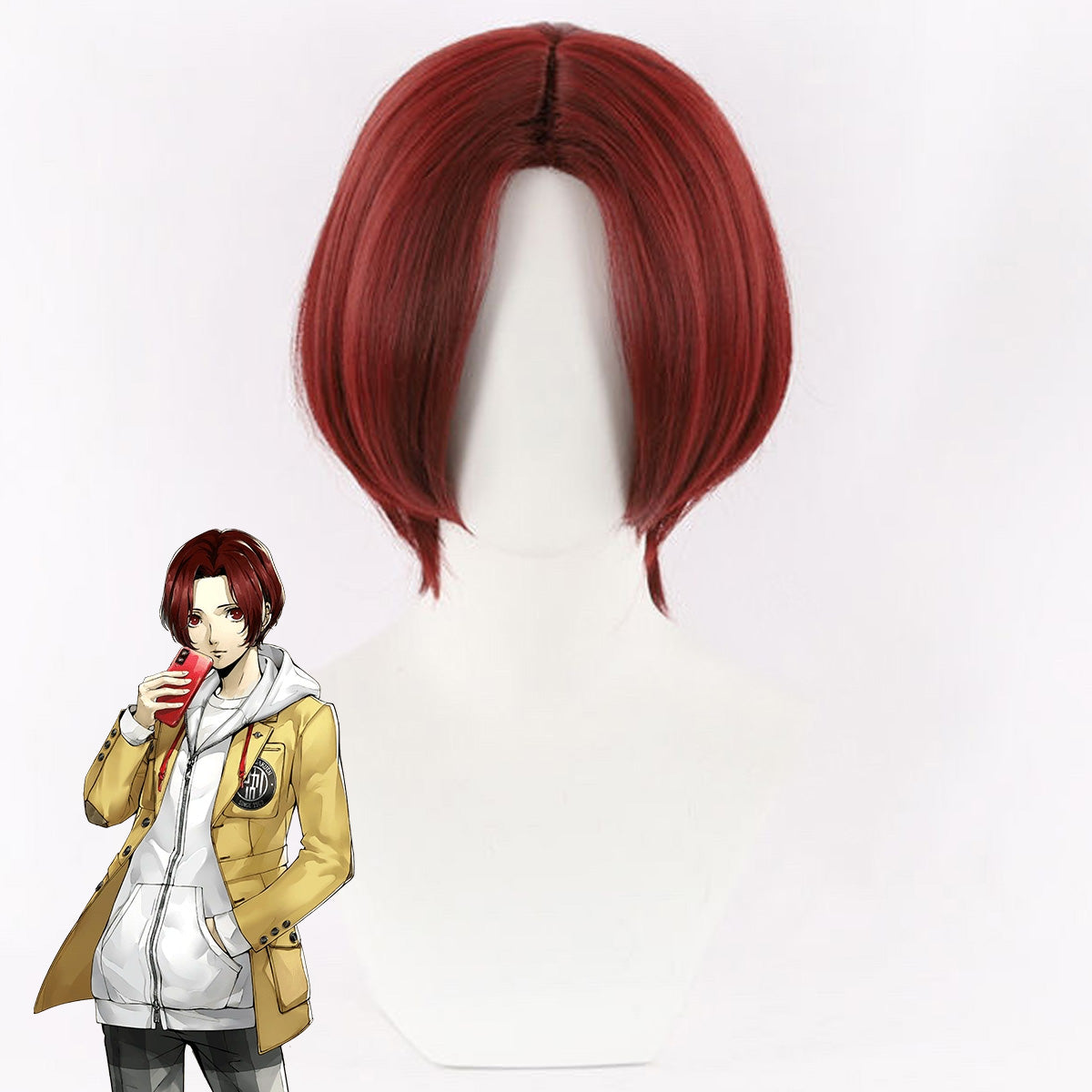 Persona 5: The Phantom X P5X Protagonist Red Cosplay Wig
