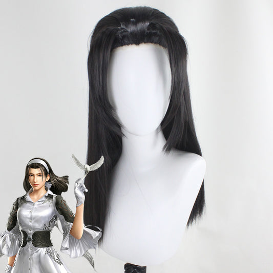 Tekken 8 Jun Kazama Black Cosplay Wig