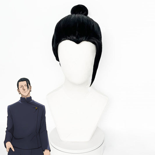 Jujitsu Fight Sorcery Fight Suguru Geto Young Version Black Cosplay Wig