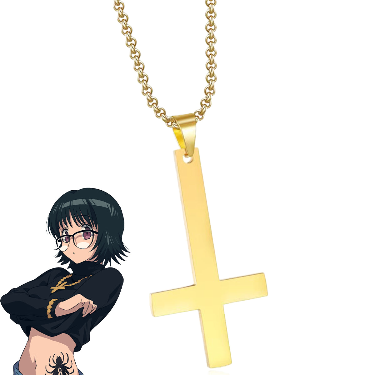 Hunter X Hunter Shizuku Murasaki Necklace Glasses Cosplay Accessory Prop