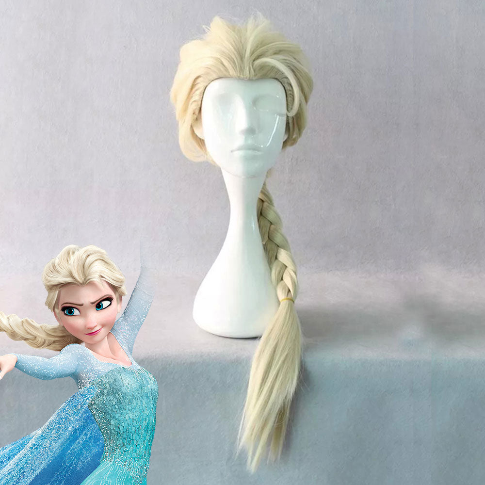 Frozen Elsa Light Yellow Cosplay Wig