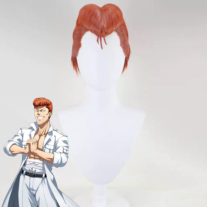 Yu Yu Hakusho Kazuma Kuwabara Orange Cosplay Wig