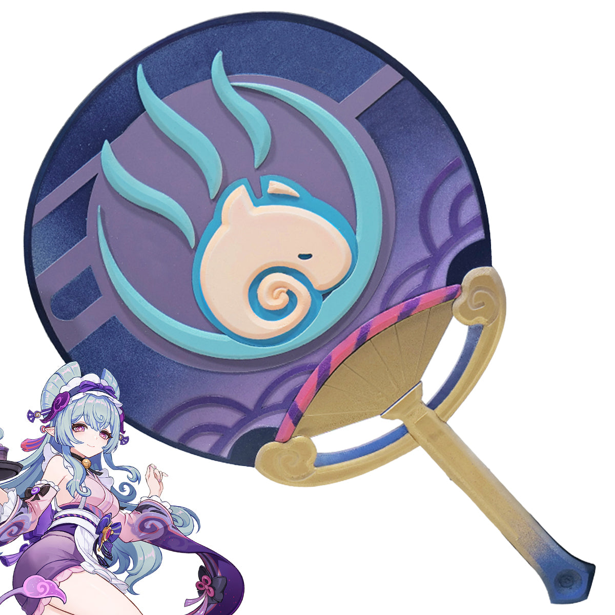 Genshin Impact Yumemizuki Mizuki Fan Cosplay Accessory Prop