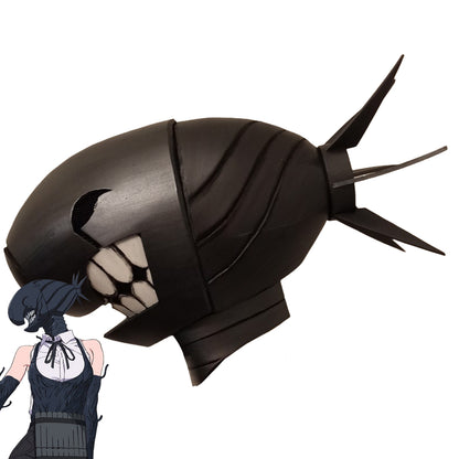 Chainsaw Man Lady Reze Black Helmet Cosplay Weapon Prop