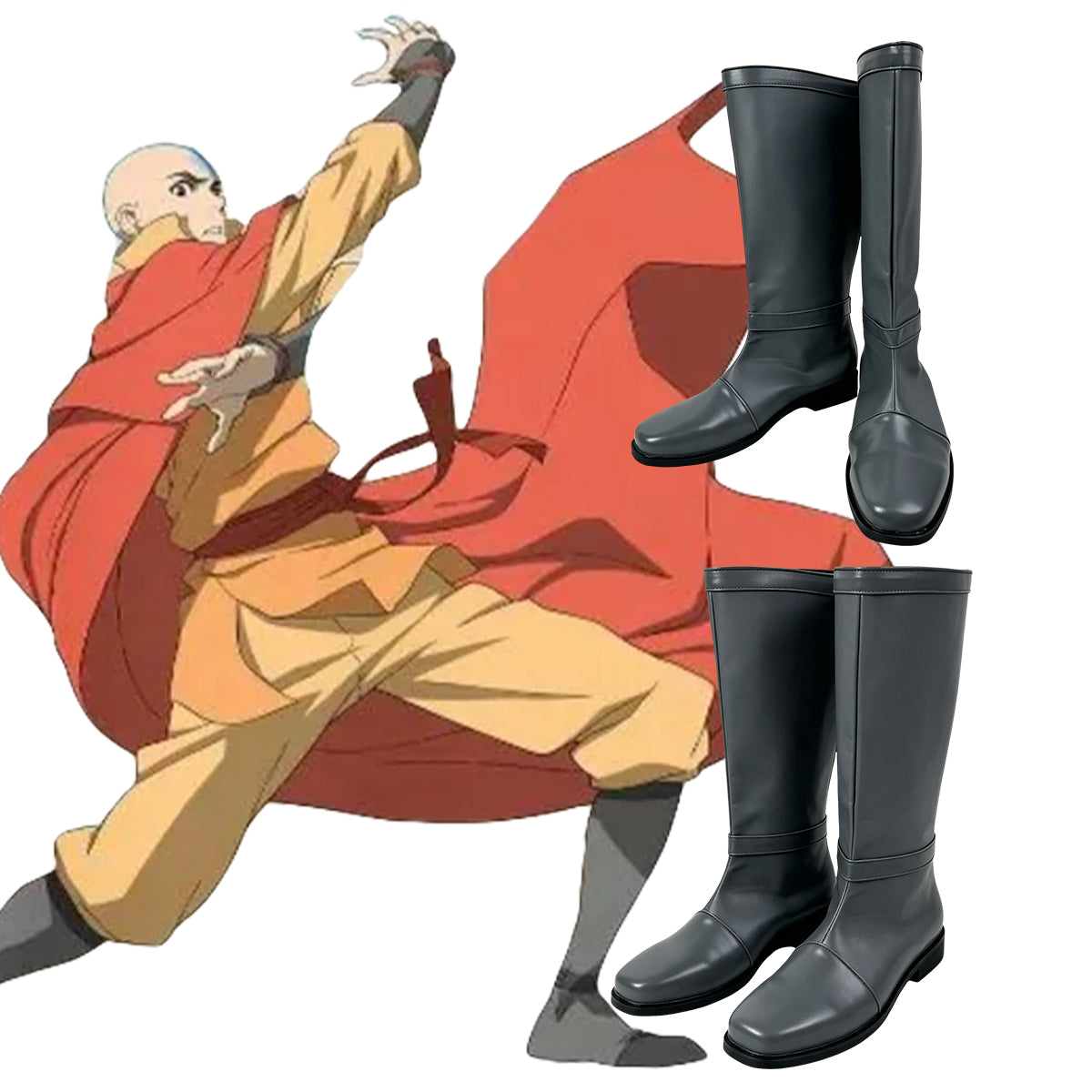 Akatsuki Deidara aus Naruto Halloween Weiße Schuhe Cosplay Stiefel