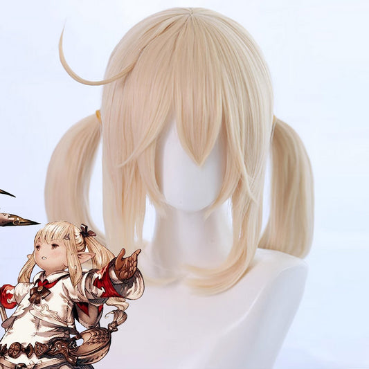 Final Fantasy XIV FF14 Cute White Mage Yellow Cosplay Wig