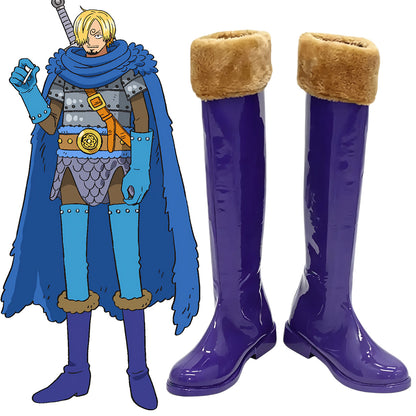 Akatsuki Deidara de Naruto Halloween zapatos blancos botas de Cosplay