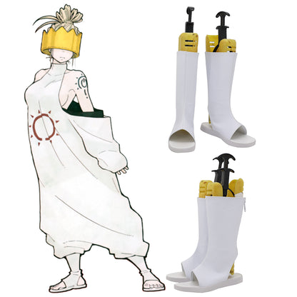 Fire Force Enen No Shouboutai Haumea White Cosplay Shoes