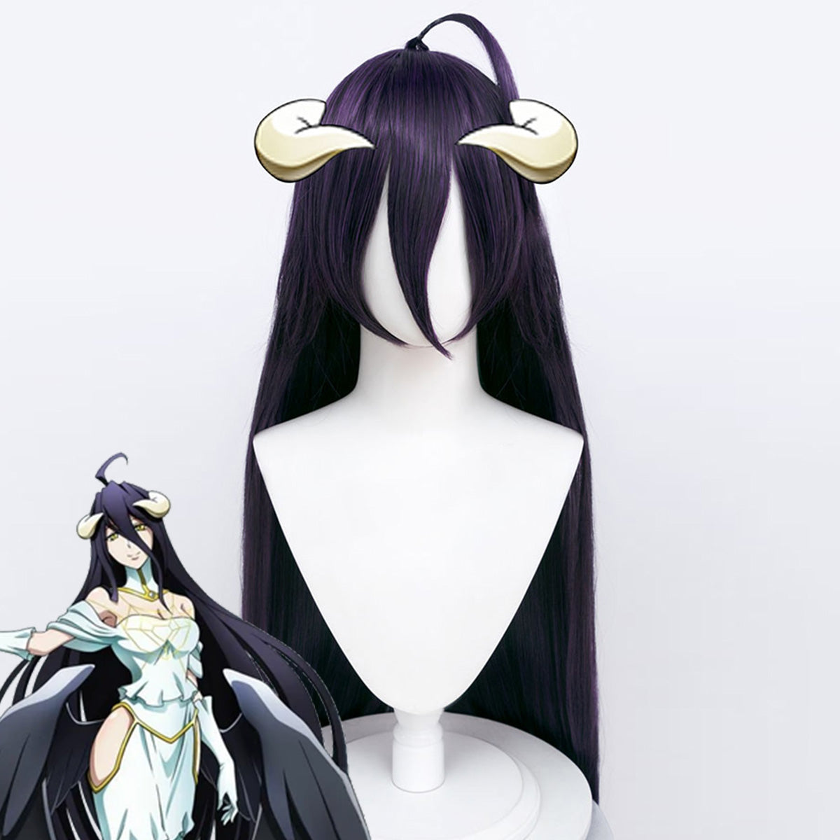 Overlord Albedo Long Straight Cosplay Wig