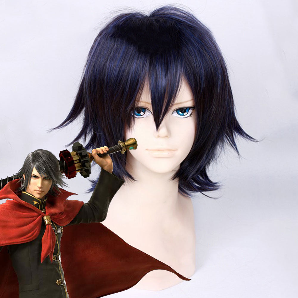 Peluca cosplay de plata de Arlan Honkai: Star Rail