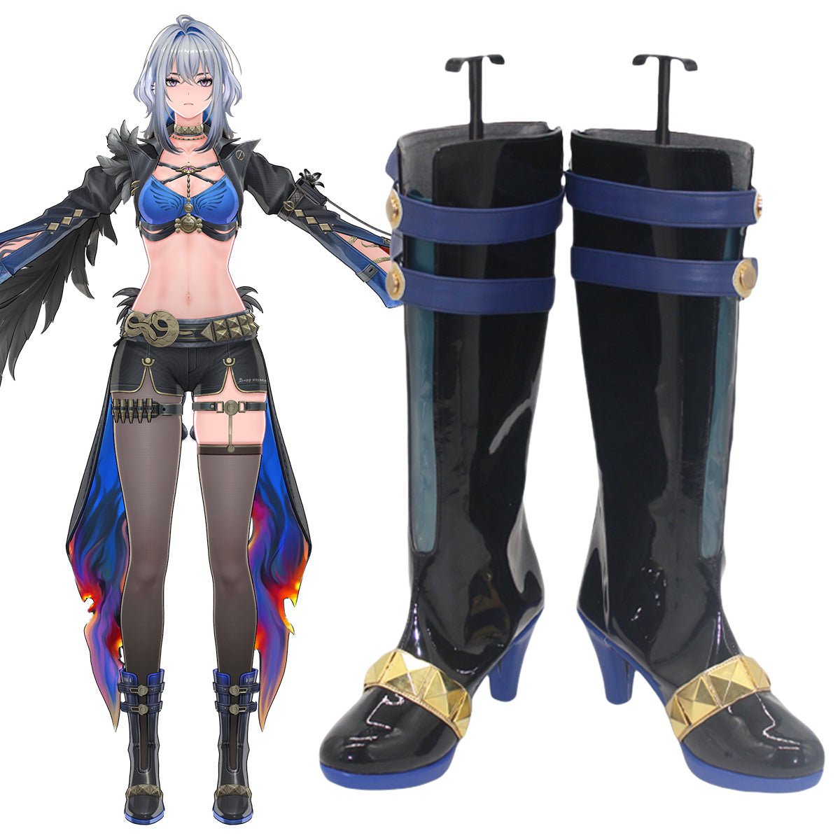 Wuthering Waves Galbrena Cosplay Shoes