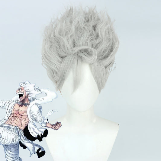 One Piece Gear 5 Golden Nika Luffy Cosplay Wig