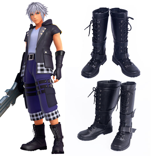 Akatsuki Deidara de Naruto Halloween zapatos blancos botas de Cosplay