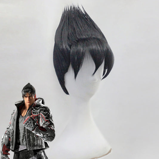 Tekken 8 Jin Kazama Black Cosplay Wig