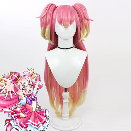 Wonderful Precure Inukai Komugi Pink Cosplay Wig