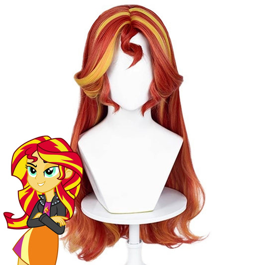 My Little Pony Equestria Girls Sunset Shimmer Red Cosplay Wig