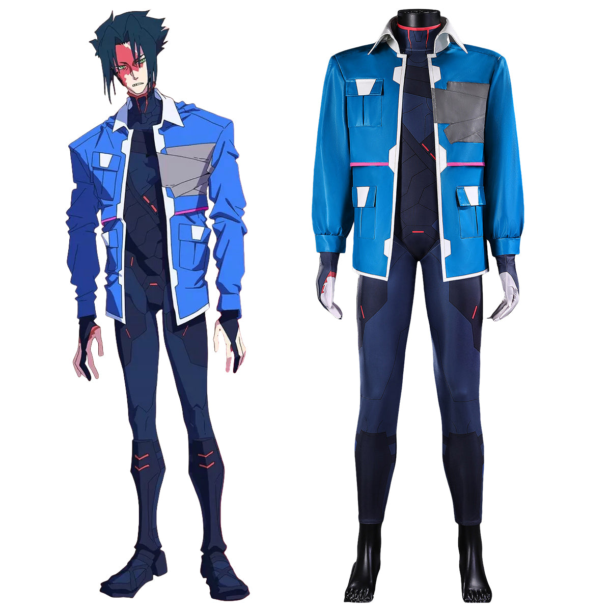 Cyberpunk 2077 Edgerunners 2 D David Leather Edition Cosplay Costume