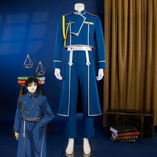 Fullmetal Alchemist Roy Mustang Military Cosplay Costume