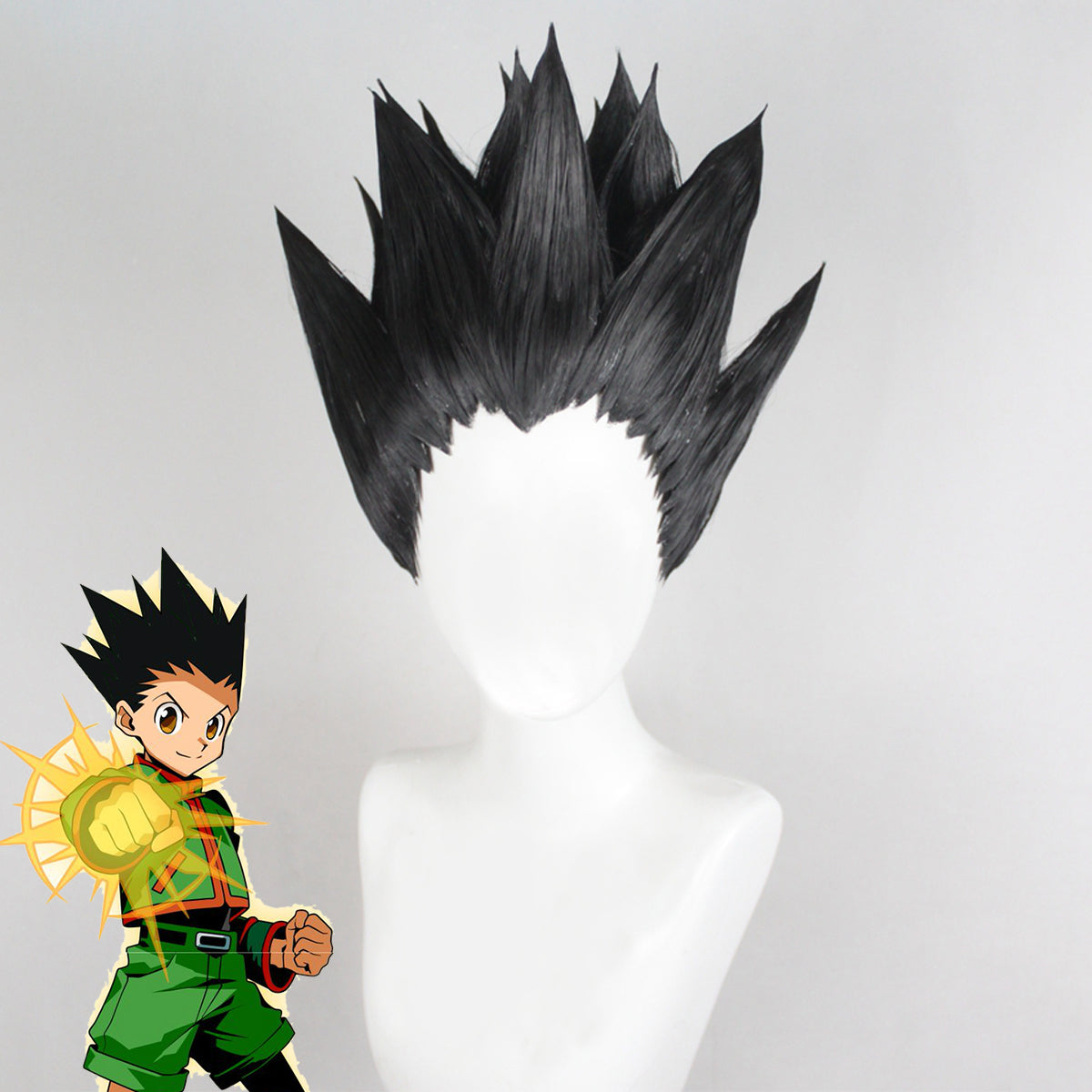 Hunter×Hunter Gon Freecss Black Cosplay Wig