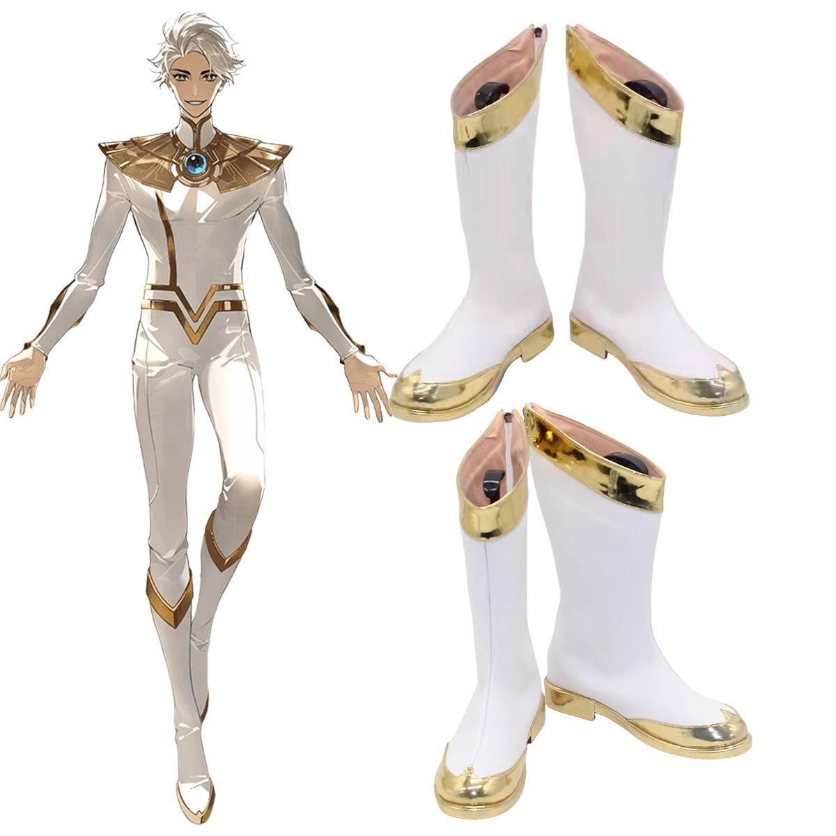 TO BE HERO X Nice White Shoes Cosplay Boots