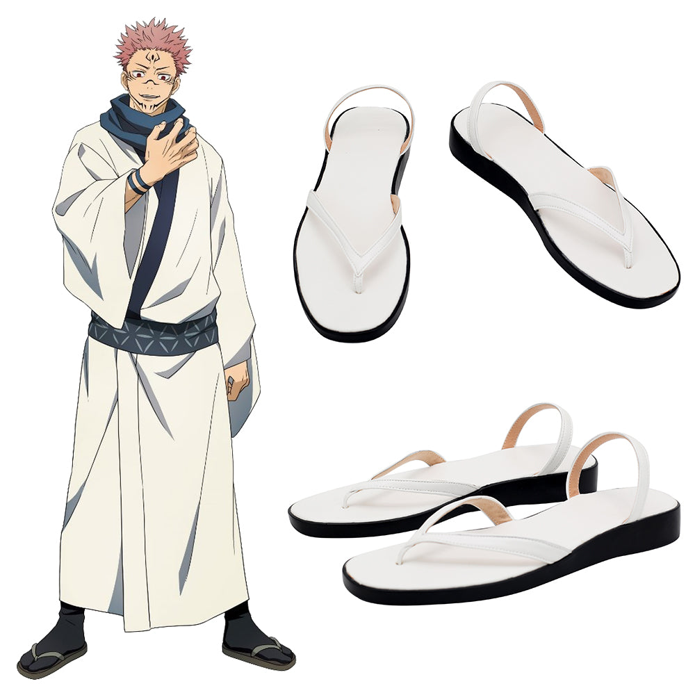 Meguna Robe Jujutsu Kaisen Sorcery Fight Sukuna Ryomen Black Cosplay Shoes – Gcosplay