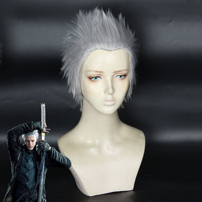 Zhongli von Genshin Impact Halloween braune Cosplay-Perücke