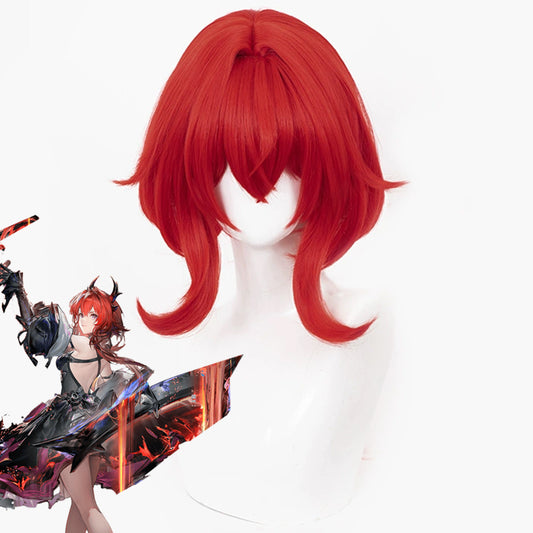 Arknights: Endfield Laevatain Red Cosplay Wig