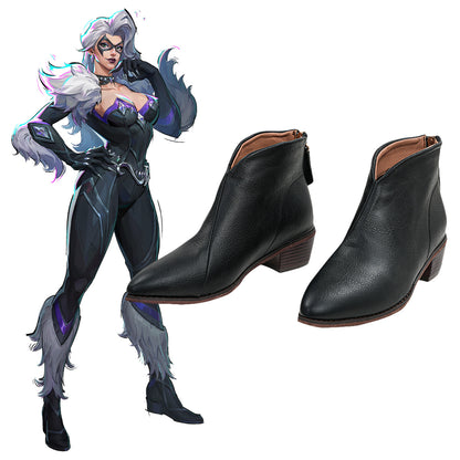 Akatsuki Deidara de Naruto Halloween zapatos blancos botas de Cosplay