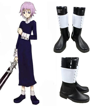 Soul Eater Crona Black Cosplay Shoes