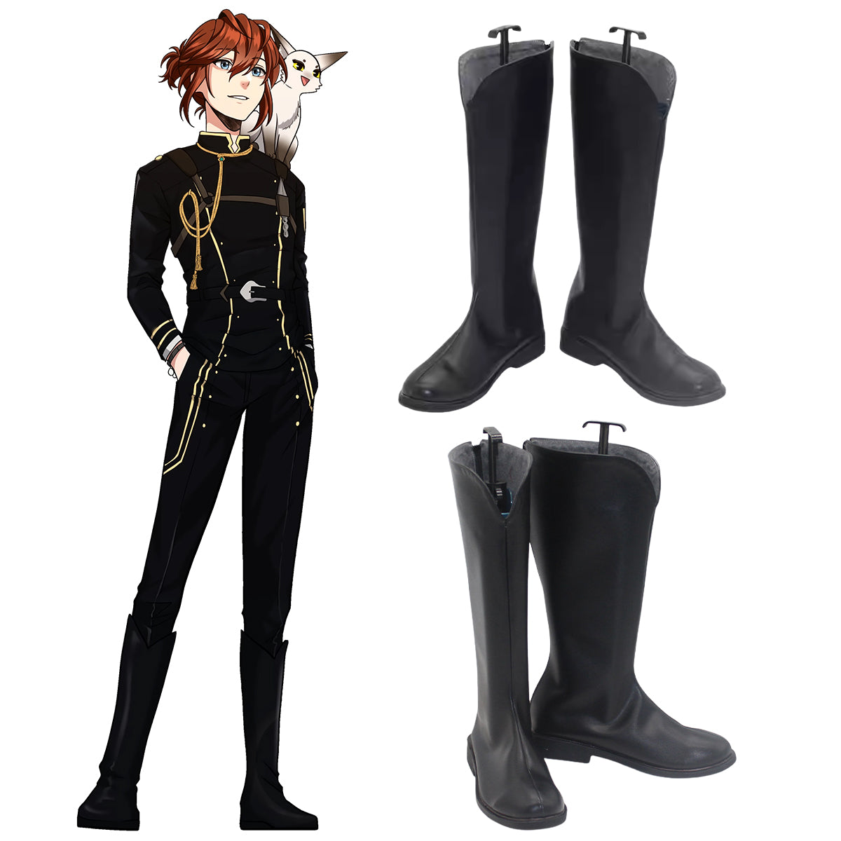 Genshin Impact Paimon Weiß Rosa Schuhe Cosplay Stiefel