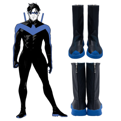 Akatsuki Deidara de Naruto Halloween zapatos blancos botas de Cosplay