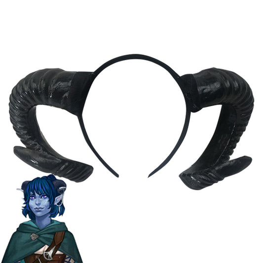 Critical Role Jester Lavorre Horns Headwear Cosplay Accessory Prop