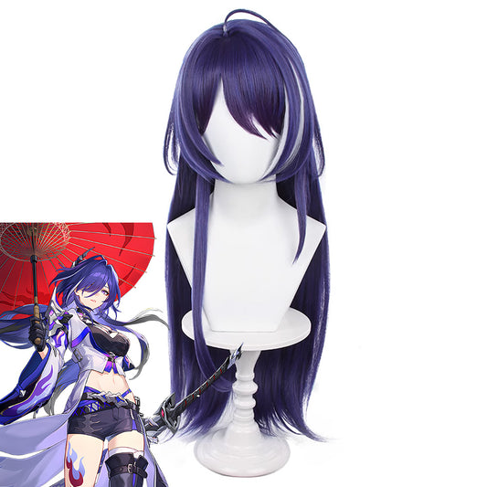 [in stock]Honkai: Star Rail Acheron Purple Cosplay Wig