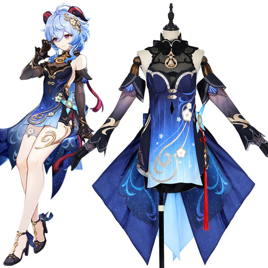 Genshin Impact Twilight Blossom Ganyu Cosplay Costume