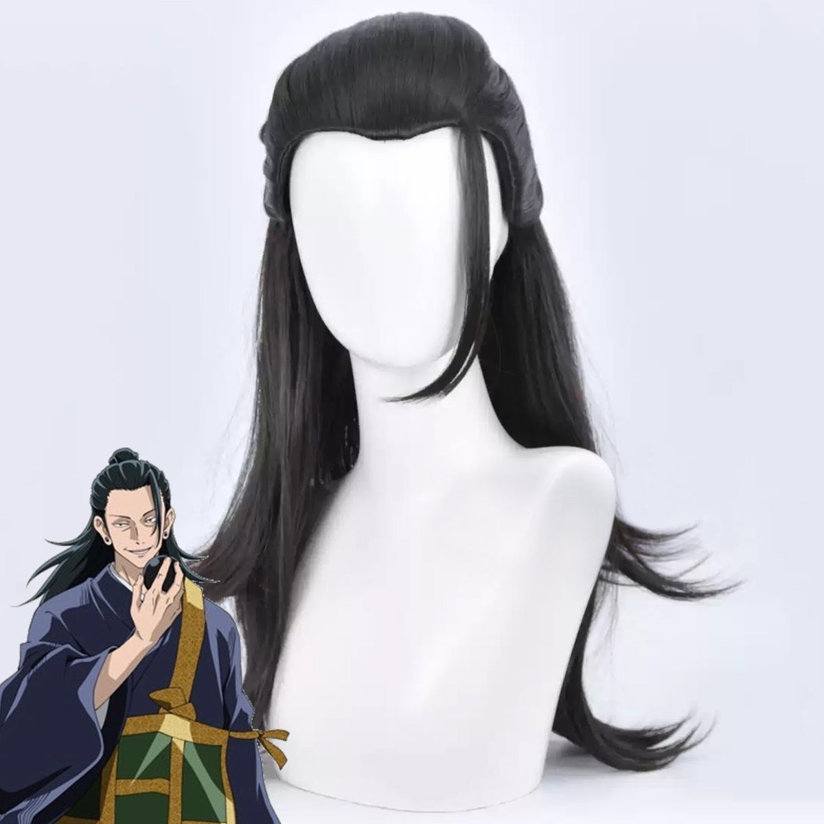 [in stock]Jujutsu Kaisen Sorcery Fight Suguru Geto Black Cosplay Wig