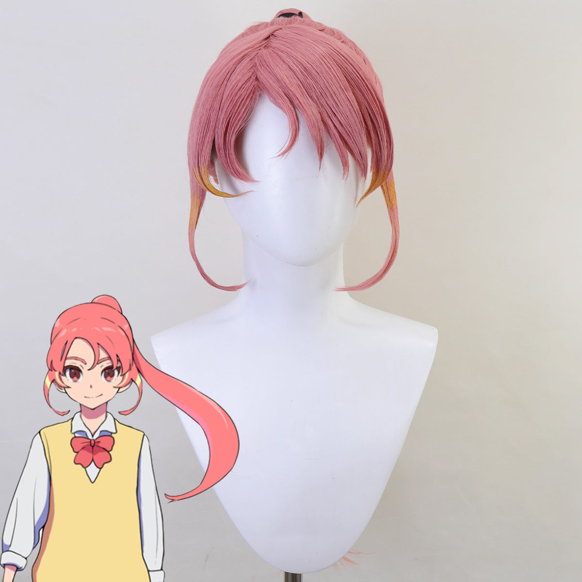 Inazuma Eleven Victory Road Raika Shinohara Pink Cosplay Wig