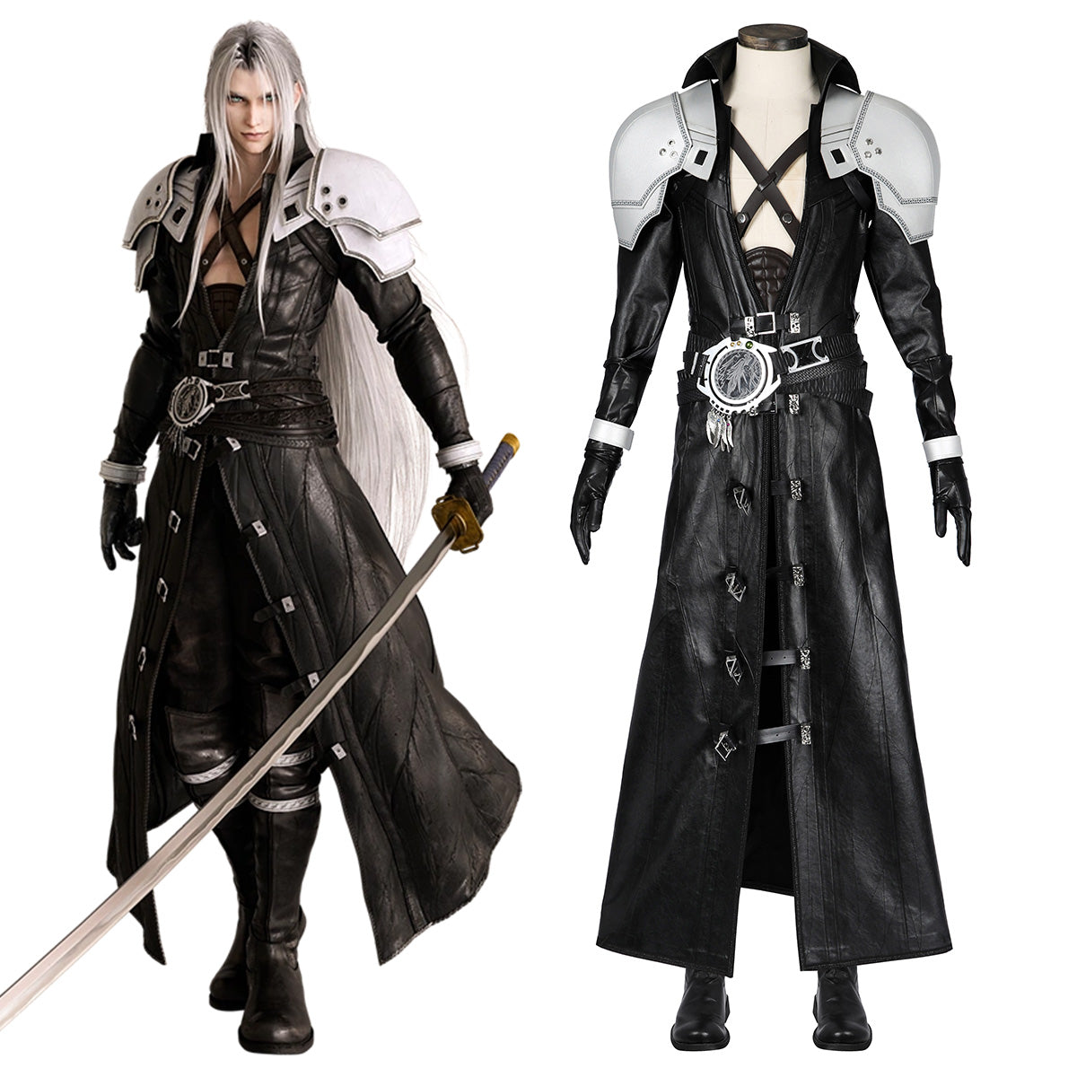 Final Fantasy VII FF7 Rebirth Sephiroth Cosplay Costume