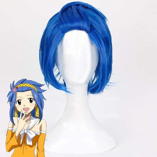 Fairy Tail Levy Mcgarden Blue Cosplay Wig