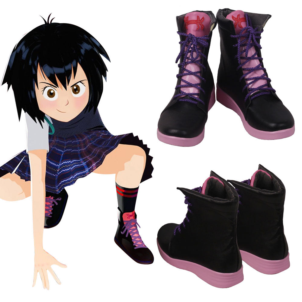 Marvel Spiderman Spider-Man: Into The Spider-Verse Peni Parker Black Cosplay Shoes