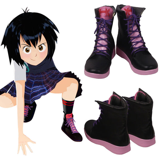 Marvel Spiderman Spider-Man: Into The Spider-Verse Peni Parker Black Cosplay Shoes