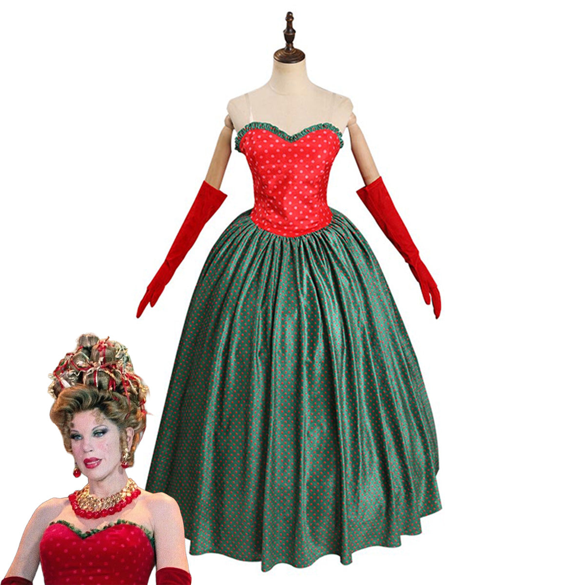Christmas How the Grinch Stole Christmas Martha May Whovier Cosplay Costume