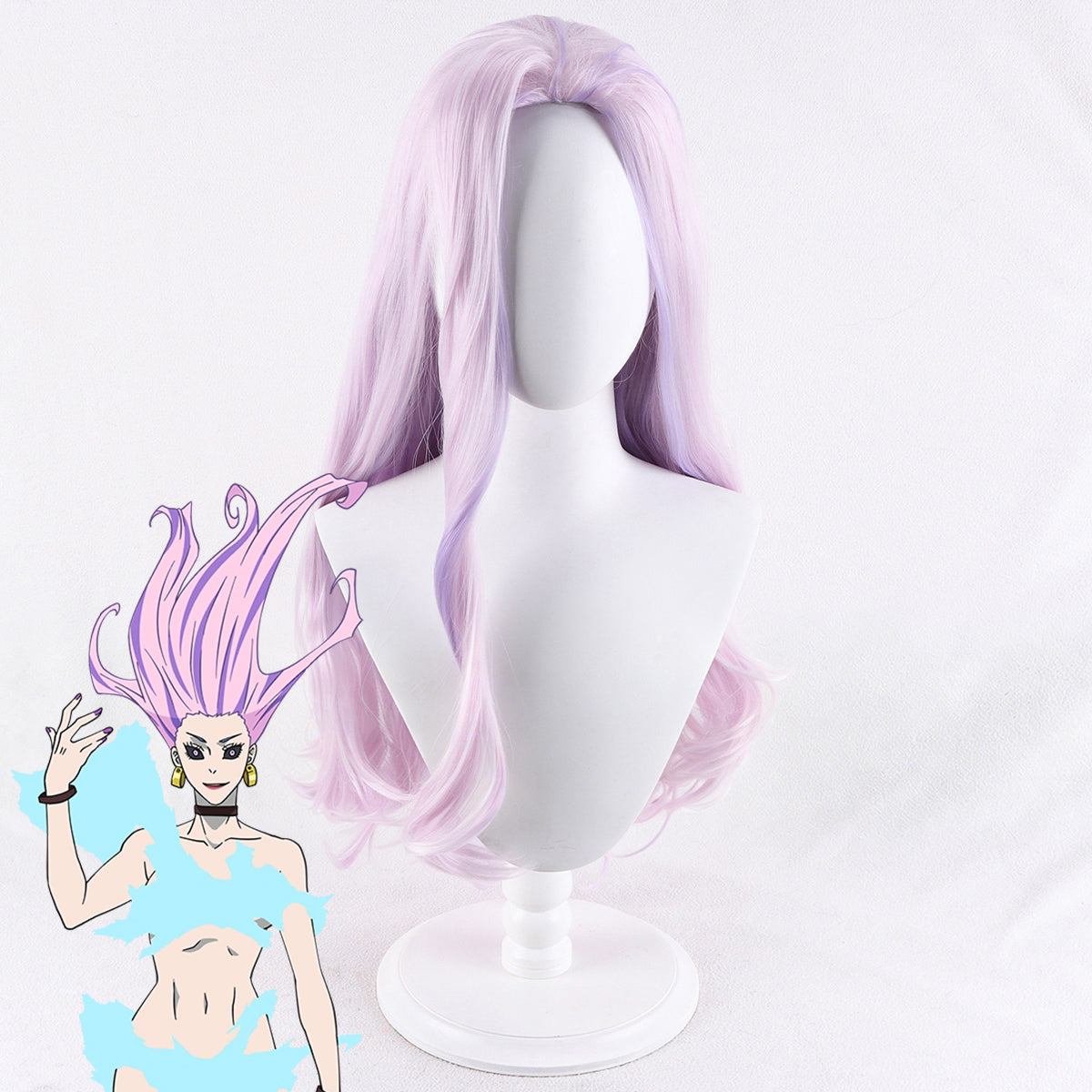 Jujitsu Fight Uro Takako Purple Cosplay Wig